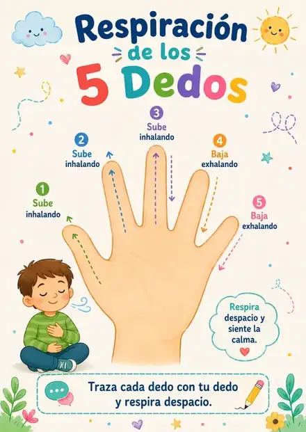 Respiración de los 5 Dedos